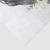 ボヘミアン 水彩 花柄 黒馬 薄葉紙 (詳細)
