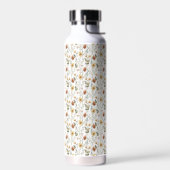 ボヘミアン 水彩 野の花 ウォーターボトル (左面)