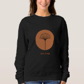 ボヘミアン・禅・植物芸術Tシャツ スウェットシャツ (正面)