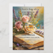 ボヘミアヴィンテージ図書フローラ退職 招待状 (正面)