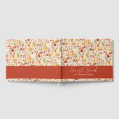 ボヘミア乾素朴フローラ秋秋結婚ズ ゲストブック (全面)