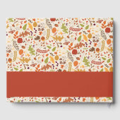 ボヘミア乾素朴フローラ秋秋結婚ズ ゲストブック (裏面)