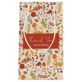 ボヘミア乾素朴フローラ秋秋結婚ズ スモールペーパーバッグ (正面)