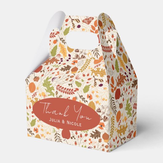 ボヘミア乾素朴フローラ秋秋結婚ズ フェイバーボックス (正面サイド)