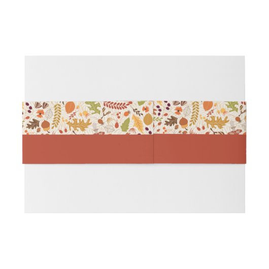 ボヘミア乾素朴フローラ秋秋結婚ズ 招待状ベリーバンド (裏面例)