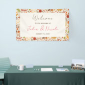 ボヘミア乾素朴フローラ秋秋結婚ズ 横断幕 (トレードショー)