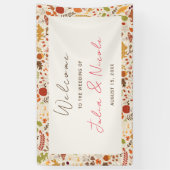 ボヘミア乾素朴フローラ秋秋結婚ズ 横断幕 (縦)