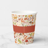ボヘミア乾素朴フローラ秋秋結婚ズ 紙コップ (右)