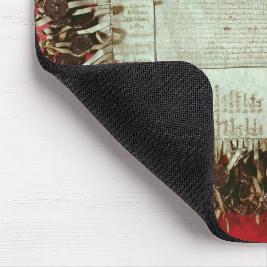 ボヘミア人からの抗議の中世手紙 マウスパッド (コーナー)