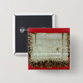 ボヘミア人からの抗議の中世手紙 缶バッジ (正面&裏面)