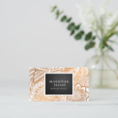 ボヘミア人のばら色の金ゴールドの手描きの落書き 名刺 (スタンド正面)