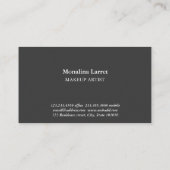 ボヘミア人のばら色の金ゴールドの手描きの落書き 名刺 (裏面)