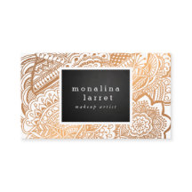 ボヘミア人のばら色の金ゴールドの手描きの落書き