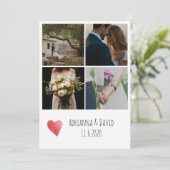 ボヘミア人4の写真の結婚は感謝していしています サンキューカード (スタンド正面)