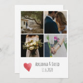 ボヘミア人4の写真の結婚は感謝していしています サンキューカード (正面/裏面)