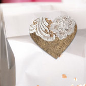 ボヘミア地方の田舎西部の田舎のラップとレース ハートシール