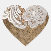 ボヘミア地方の田舎西部の田舎のラップとレース ハートシール (正面)
