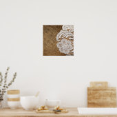 ボヘミア地方の田舎西部の田舎のラップとレース ポスター (キッチン)