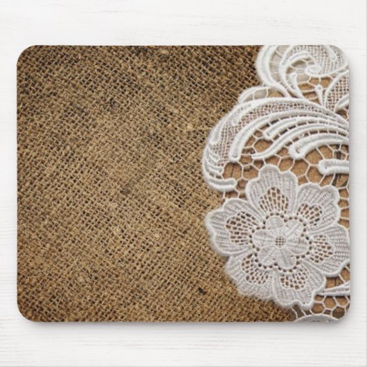 ボヘミア地方の田舎西部の田舎のラップとレース マウスパッド (正面)