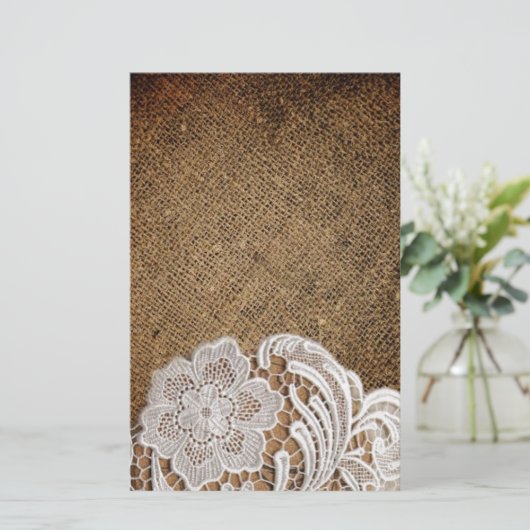 ボヘミア地方の田舎西部の田舎のラップとレース 便箋 (スタンド正面)