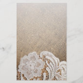 ボヘミア地方の田舎西部の田舎のラップとレース 便箋 (正面)