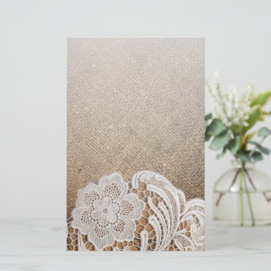 ボヘミア地方の田舎西部の田舎のラップとレース 便箋 (スタンド正面)