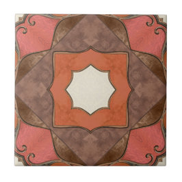 ボヘミア抽象芸術幾何学芸術陶磁器タイル タイル