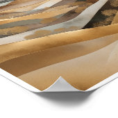 ボヘミア抽象芸術転が景観の丘 ポスター (角)