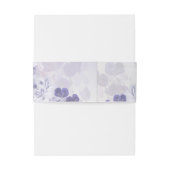 ボヘミア春ほこりっぽい紫の薄紫紫の花 招待状ベリーバンド (裏面例)