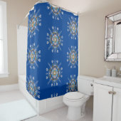 ボヘミア曼荼羅の手描カラフルき シャワーカーテン (インサイチュ)