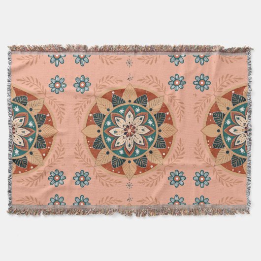 ボヘミア曼荼羅 スローブランケット (正面)