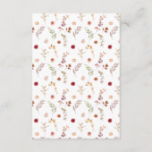 ボヘミア秋秋フローラ結婚ズ詳細カード エンクロージャーカード (裏面)