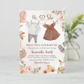 ボヘミア秋赤ちゃん服ジェンダーの明け方 招待状 (スタンド正面)