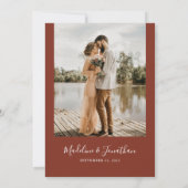 ボヘミア素朴ン・フローラ・ア結婚ーチ 招待状 (裏面)