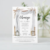 ボヘミア結婚アーチの延期された発表 招待状 (スタンド正面)