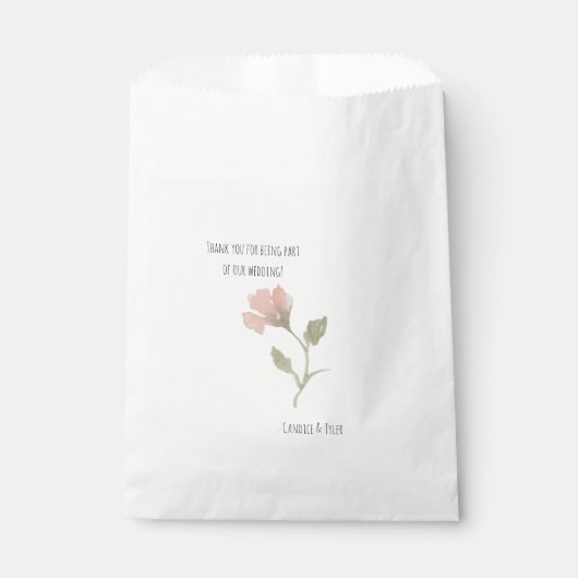 ボヘミア結婚式の引き出物バッグ フェイバーバッグ (正面)