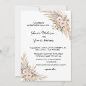 ボヘミア結婚式招待状 ノートカード (正面)