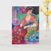 ボヘミア美しいファインアートカラフルノートカード カード (黄色い花)