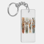 ボヘミア自然アートパネル キーホルダー (正面左)
