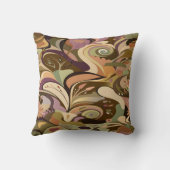 ボヘミア色の抽象デザイン クッション (裏面)