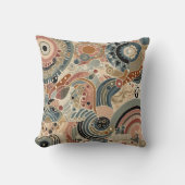ボヘミア色の抽象デザイン クッション (正面)