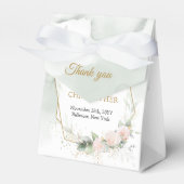 ボヘミア赤面バラユーカリ金ゴールド結婚ズ フェイバーボックス (正面サイド)