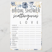 ボヘミア赤面ブライダルシャワースキャッタリズゲーム (正面)