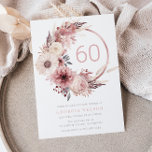 ボヘミア赤面リース60thバースデーパーティー 招待状<br><div class="desc">ボヘミアン赤面リース60th誕生日パーティー招待状より多くの招待状と一致するアイテムのための私たちのコレクションを参照してくださいデジタルのダウンロード可能な招待状として利用可能。</div>