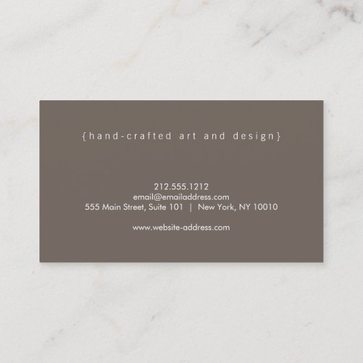 ボヘミア金ゴールドサンマンダラデザイナー名刺 名刺 (裏面)