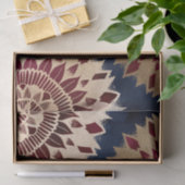 ボヘミア金ゴールドネイビーブルゴーニュ手描きマンダラ 薄葉紙 (ギフト)