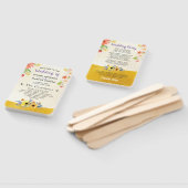 ボヘミア金ゴールドフローラ結婚式 プログラムハンドファン ハンドファン (組立なし)