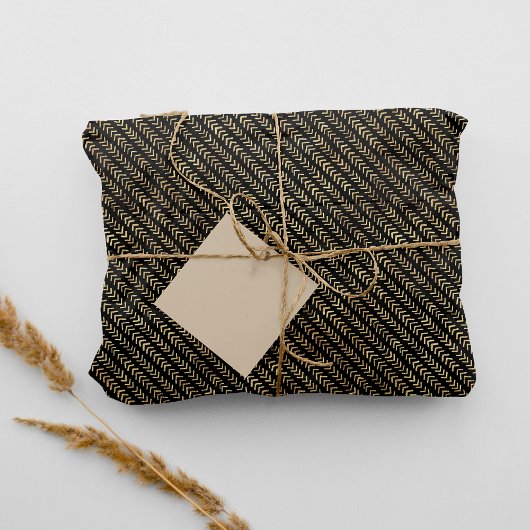 ボヘミア金ゴールド矢印パターンティッシュペーパー 薄葉紙