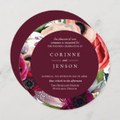 ボヘミア開花結婚式招待状 招待状 (正面/裏面)