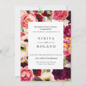 ボヘミア開花結婚式招待状 招待状 (正面)